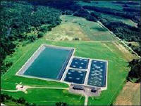 Mars Hill Wastewater Lagoon System - Mars Hill  Maine. Photo Courtesy of Wright-Pierce Engineers.